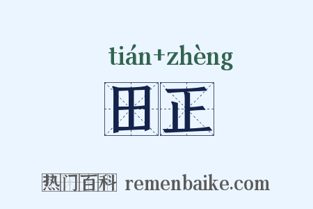 田正是什么意思的图片
